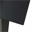 Bowery Hill Cotton Rope/Powder-Coated Steel/Tempered Glass Dining Set in Black