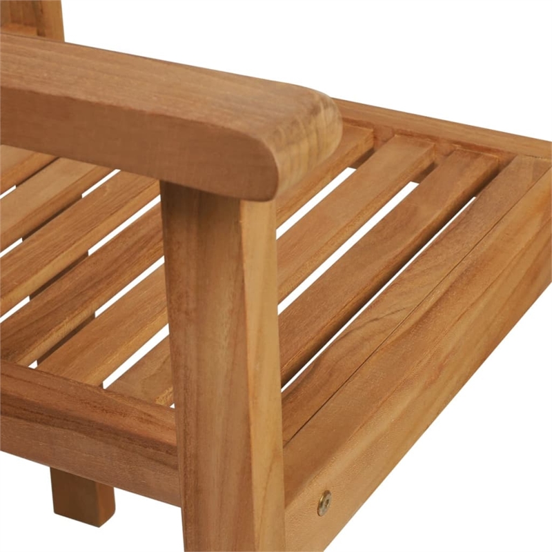 Bowery Hill Contemporary Weather-Resistant Garden Dining Set Teak/Brown