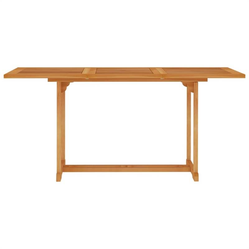 Bowery Hill Contemporary Weather-Resistant Garden Dining Set Teak/Brown