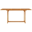 Bowery Hill Contemporary Weather-Resistant Garden Dining Set Teak/Brown