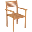 Bowery Hill Contemporary Weather-Resistant Garden Dining Set Teak/Brown