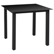 Bowery Hill PE Rattan Medium Foldable Outdoor Dining Set in Black