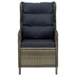 Bowery Hill Contemporary Weather-Resistant Patio Dining Set in Brown