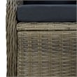 Bowery Hill Contemporary Weather-Resistant Patio Dining Set in Brown