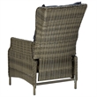 Bowery Hill 9 Piece Round PE Rattan Patio Dining Set in Brown/Black