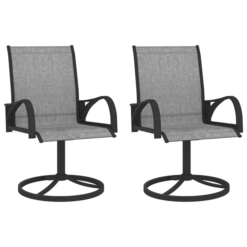 Bowery Hill Dining Set Charcoal/Gray Powder-Coated Steel/Textilene Medium