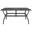 Bowery Hill Dining Set in Anthracite/Gray Powder-Coated Steel/Textilene Medium