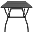 Bowery Hill Dining Set in Anthracite/Gray Powder-Coated Steel/Textilene Medium
