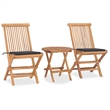 Bowery Hill Outdoor Dining Set Teak Wood Color Solid Teak Wood Compact