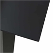 Bowery Hill Dining Set in Black Glass/Powder-Coated Steel/PVC Hollow Rattan