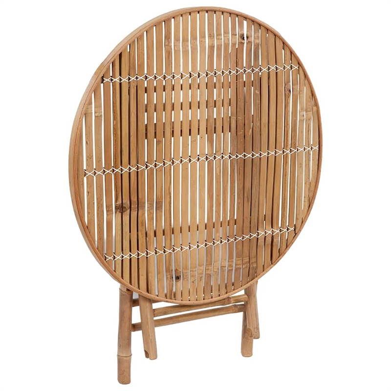 Bowery Hill Outdoor Dining Set Natural Bamboo Bamboo/Polyester Medium