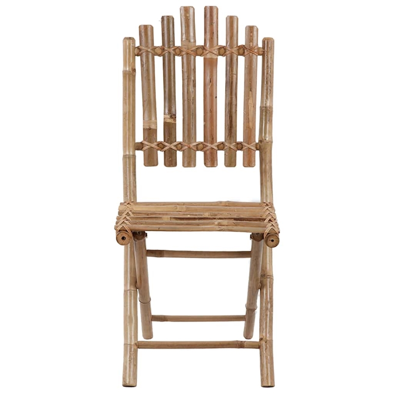 Bowery Hill Outdoor Dining Set Natural Bamboo Bamboo/Polyester Medium