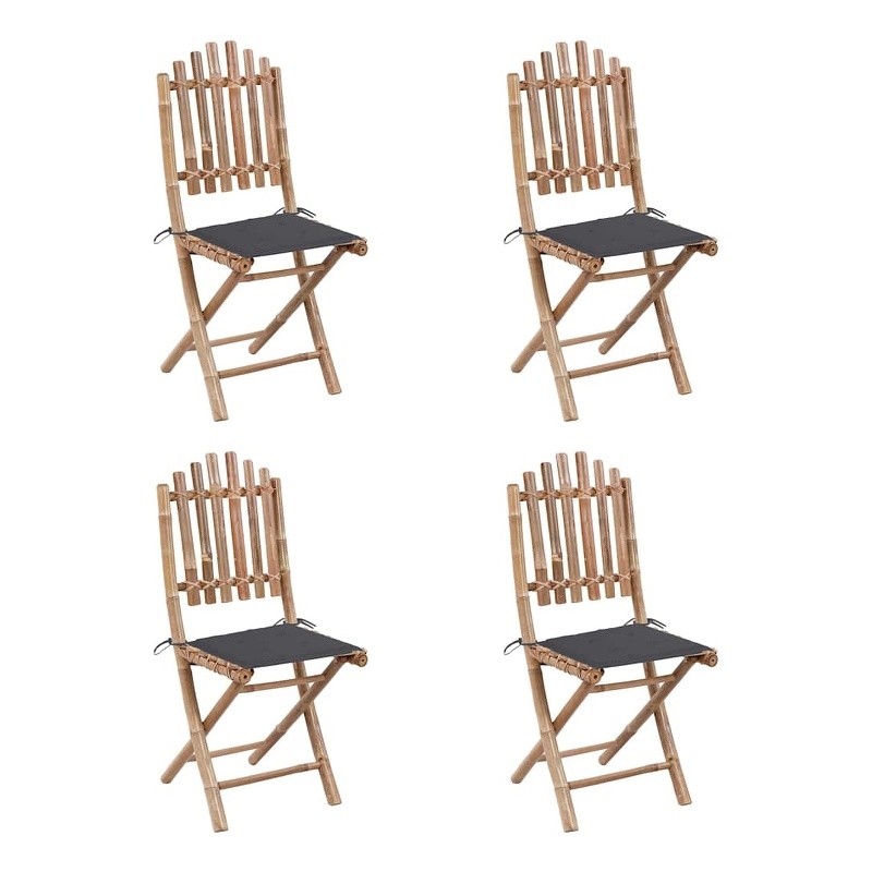 Bowery Hill Outdoor Dining Set Natural Bamboo Bamboo/Polyester Medium
