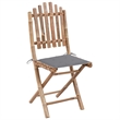 Bowery Hill Outdoor Dining Set Natural Bamboo Bamboo Medium Foldable