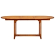 Bowery Hill Solid Acacia Wood & PE Rattan Dining Set in Black