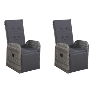 Bowery Hill Contemporary 5 Piece Dining Set in Gray/Dark Gray