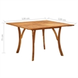 Bowery Hill Solid Acacia Wood & PE Rattan Dining Set in Black