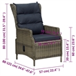 Bowery Hill Contemporary Weather-Resistant Dining Set in Brown