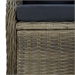 Bowery Hill Contemporary Weather-Resistant Dining Set in Brown