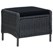 Bowery Hill Contemporary Weather-Resistant Dining Set in Dark Gray