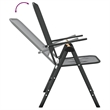 Bowery Hill Expanded Metal Mesh Compact Foldable Garden Dining Set Charcoal/Gray