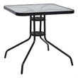 Bowery Hill Steel 5 Piece Set Stackable Garden Dining Set in Black