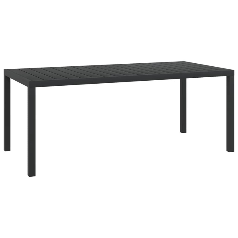 Bowery Hill Contemporary Synthetic Poly Rattan Dining Set in Black/Cream White