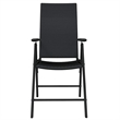 Bowery Hill Contemporary Weather-Resistant Garden Dining Set in Black