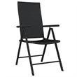 Bowery Hill Contemporary Weather-Resistant Garden Dining Set in Black