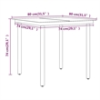 Bowery Hill PE Rattan & Powder-Coated Steel Garden Dining Set in Black