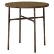 Bowery Hill PE Rattan/Powder-Coated Steel Medium Outdoor Dining Set in Brown