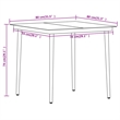 Bowery Hill PE Rattan/Powder-Coated Steel/Glass Medium Dining Set in Black