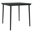 Bowery Hill Contemporary PE Rattan Medium Garden Dining Set in Black