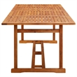 Bowery Hill Contemporary Weather-Resistant Garden Dining Set in Gray