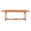 Bowery Hill Contemporary Weather-Resistant Garden Dining Set in Gray