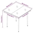 Bowery Hill PE Rattan Medium Durable Garden Dining Set in Gray