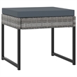 Bowery Hill Poly Rattan Large Seats 12 Garden Dining Set in Gray
