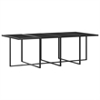 Bowery Hill Poly Rattan Large Seats 12 Garden Dining Set in Gray