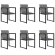 Bowery Hill Poly Rattan 7 Piece Removable Covers Outdoor Dining Set in Gray