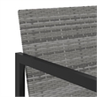 Bowery Hill Poly Rattan 7 Piece Removable Covers Outdoor Dining Set in Gray