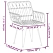 Bowery Hill Rattan Tempered Glass Large Durable Garden Dining Set - Black/Brown