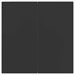 Bowery Hill Poly Rattan/Tempered Glass Garden Dining Set in Black