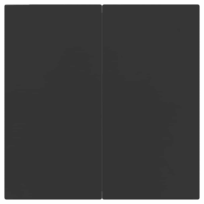 Bowery Hill Poly Rattan/Tempered Glass Garden Dining Set in Black