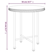 Bowery Hill Poly Rattan & Tempered Glass Standard Garden Dining Set in Black