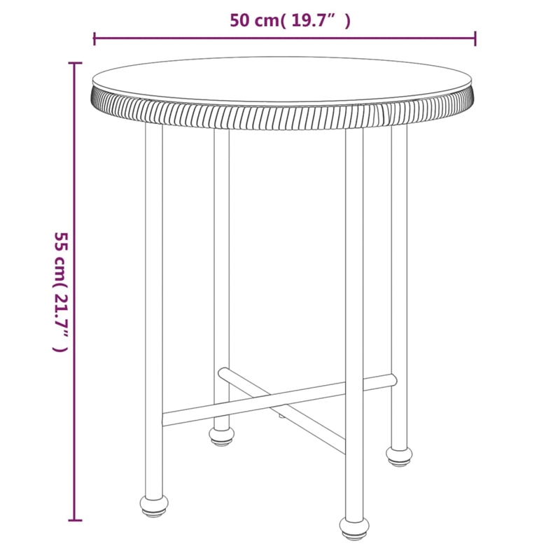 Bowery Hill Contemporary Weather-Resistant Garden Dining Set in Black