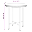 Bowery Hill Contemporary Weather-Resistant Garden Dining Set in Black