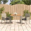Bowery Hill PE Rattan Standard Modular Garden Dining Set in Gray