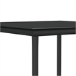 Bowery Hill Poly Rattan Standard Durable Garden Dining Set in Black