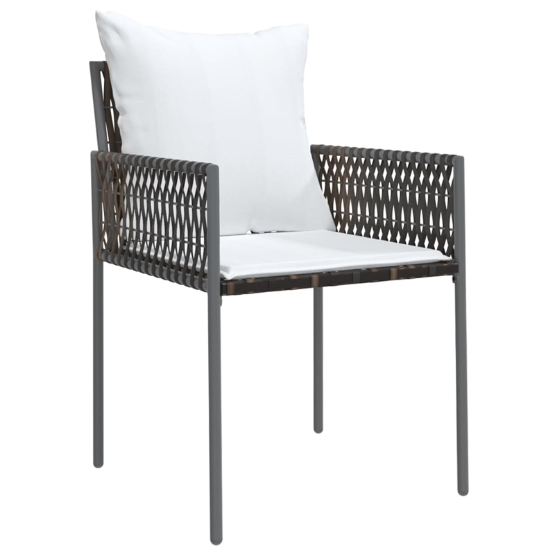 Bowery Hill Contemporary Weather-Resistant Garden Dining Set in Brown