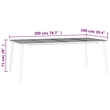 Bowery Hill Steel Large Stackable Garden Dining Set in Anthracite/Gray